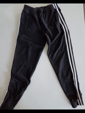 J. Galt Black Track Joggers with Side Stripes